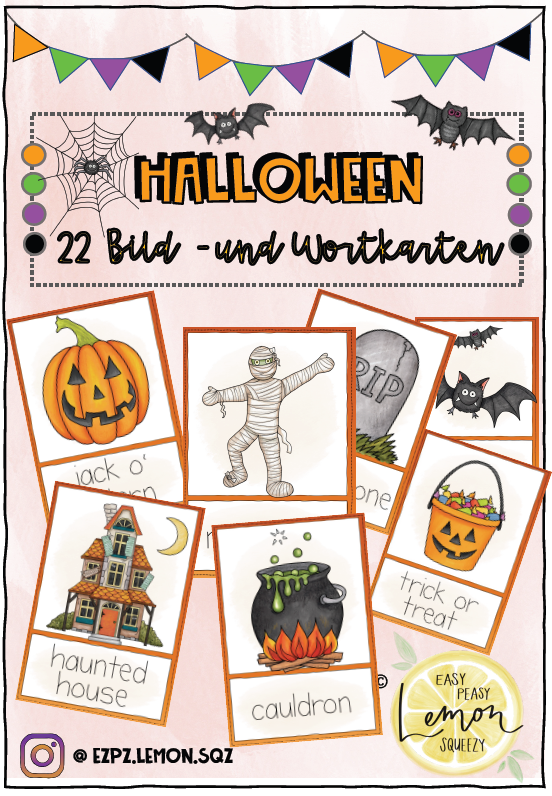 Halloween: Picture and Wordcards