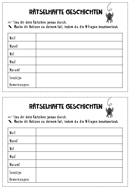 Vorlage für das Krimiratespiel „Black Stories“