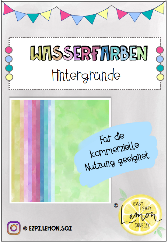 Wasserfarben-Hintergründe (kommerzielle Nutzung)