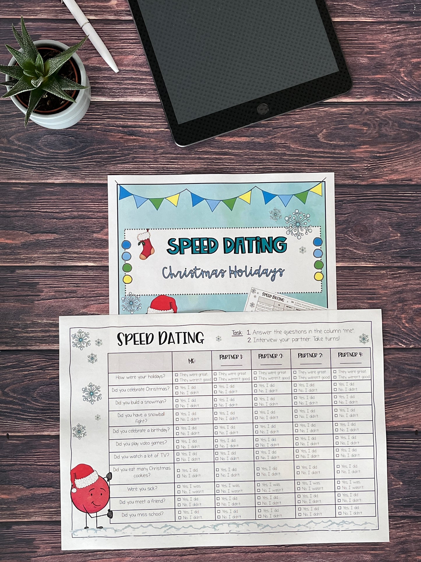 Speed Dating: Christmas Holidays