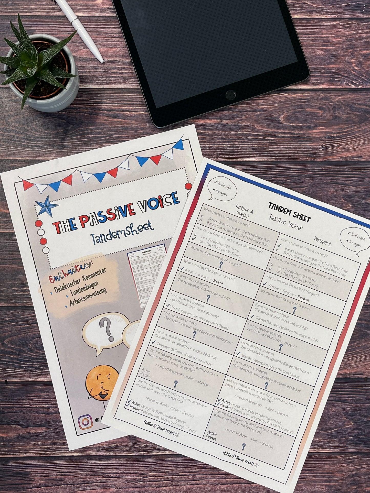 The Passive - Tandemsheet