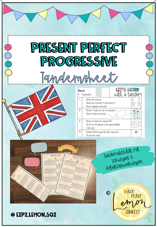 Present Perfect Progressive - Tandemsheet