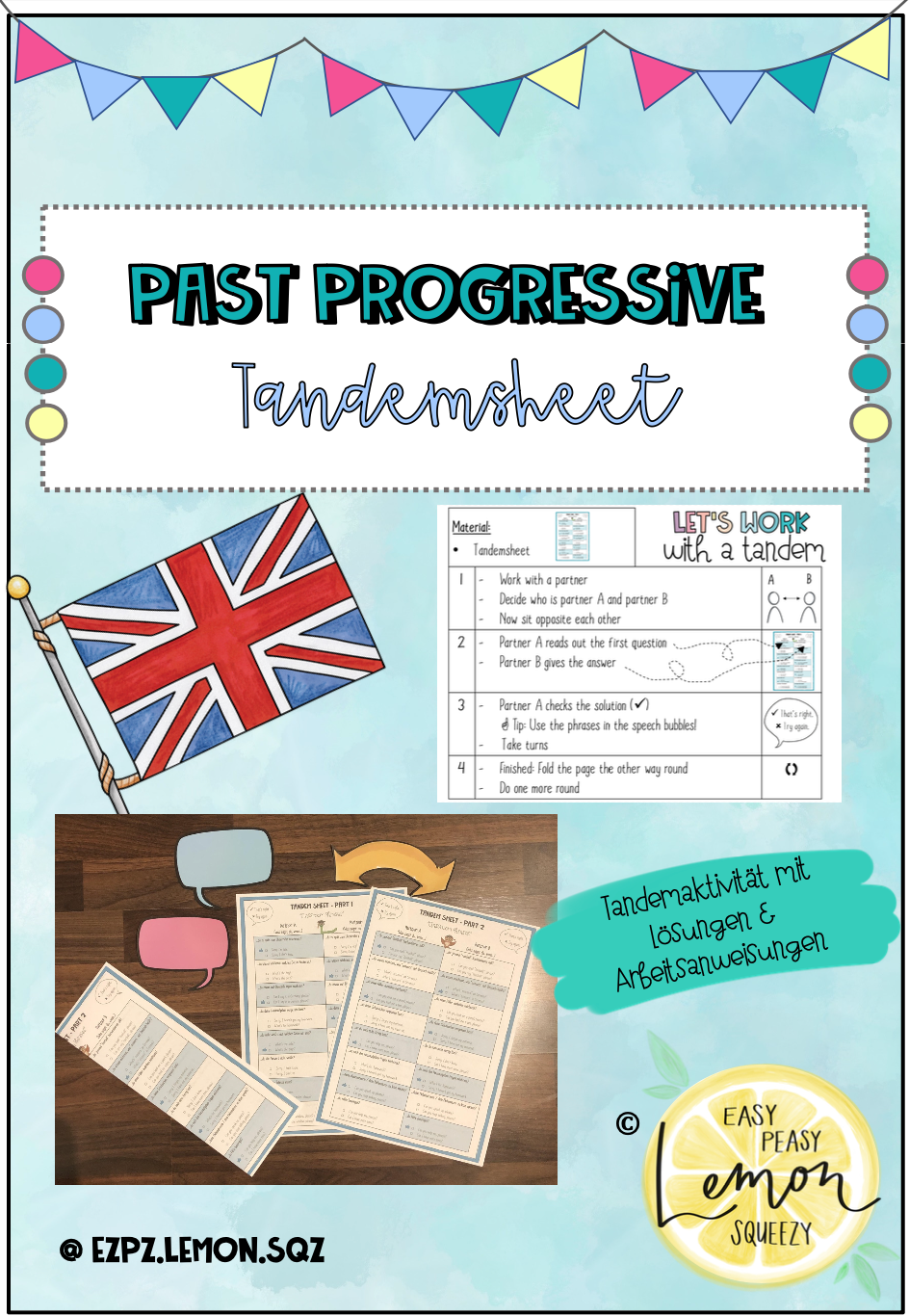 Past Progressive - Tandemsheet