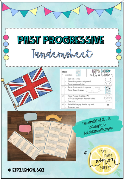 Past Progressive - Tandemsheet