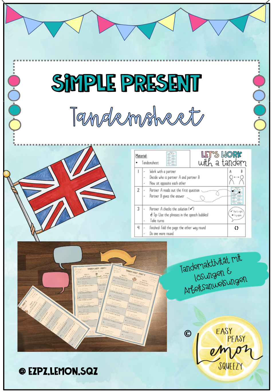 Simple Present - Tandemsheet