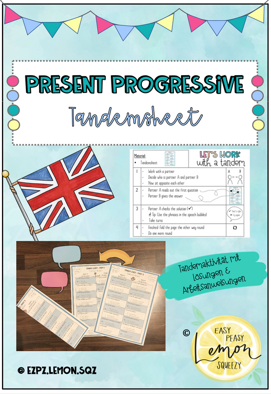 Present Progressive - Tandemsheet