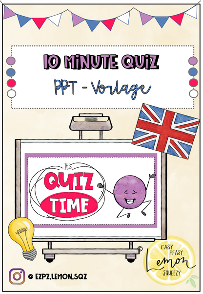 10-Minute Quiz-Vorlagen Paket (Englisch und Deutsch)