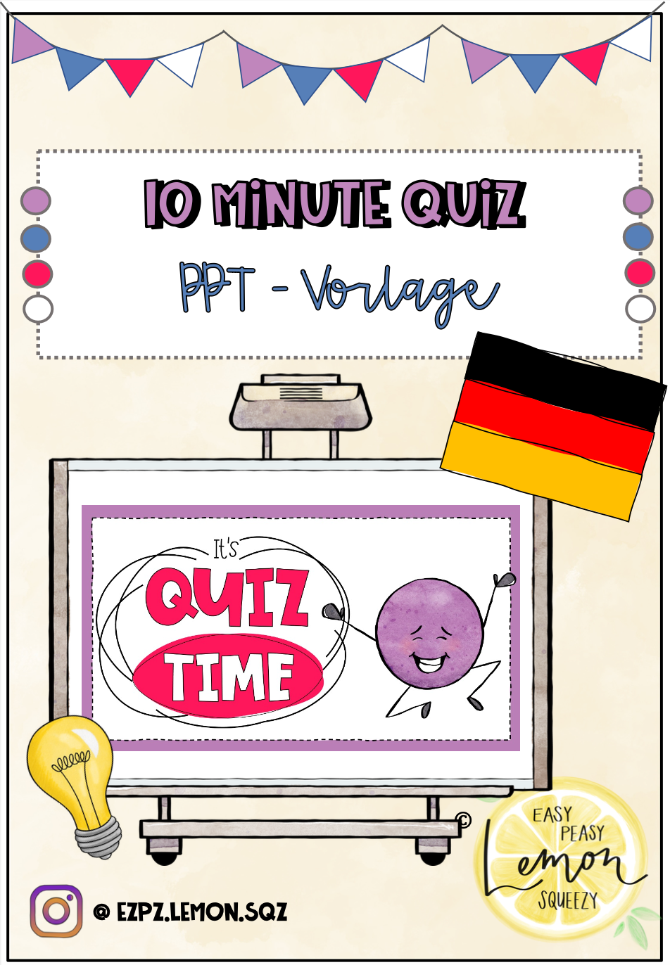 10-minute Quiz-Vorlage (Deutsch)
