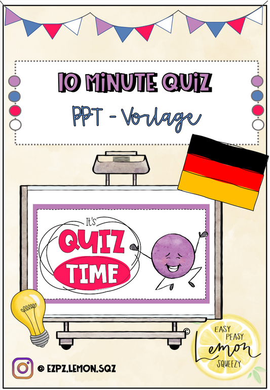 10-minute Quiz-Vorlage (Deutsch)