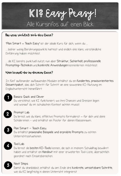 KI? - Easy Peasy! Dein smarter Einstieg in den Englischunterricht von morgen