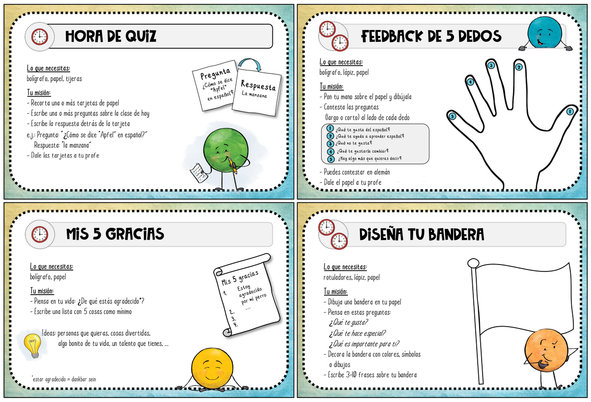 Release Sale: Tareas Extra - 40 Aufgaben für die Schnellen in deinem Spanischuntericht
