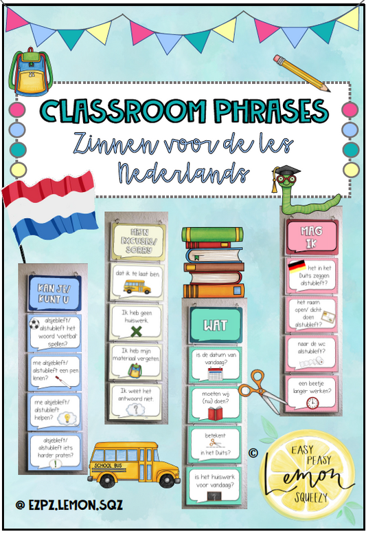 Classroom Phrases Niederländisch - Zinnen voor de les Nederlands