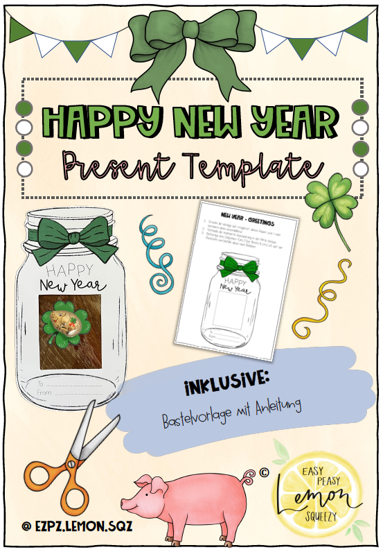 Geschenk New Year / Happy New Year Present