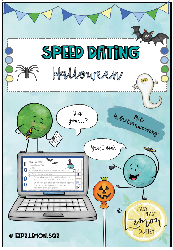 Big Bundle: Halloween (Reading Trail, Speed Dating und Bildkarten)