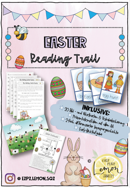 Big Bundle: English Reading Trails - Lesespurgeschichten (Christmas, Halloween, Thanksgiving, Easter + Saint Patrick's Day)