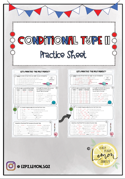 The Past Perfect - Practice Sheet