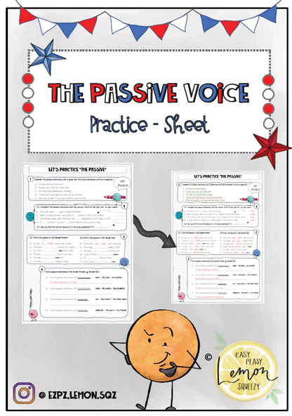 The Passive Voice English- Practice Sheet