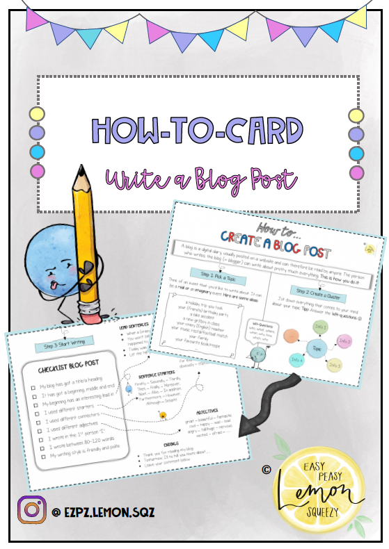 How to write a Blog Post (How to Card)