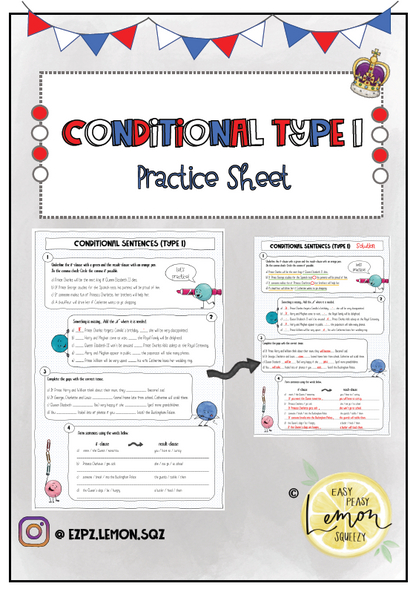 Conditional Sentences (Type 1) - Practice Sheet