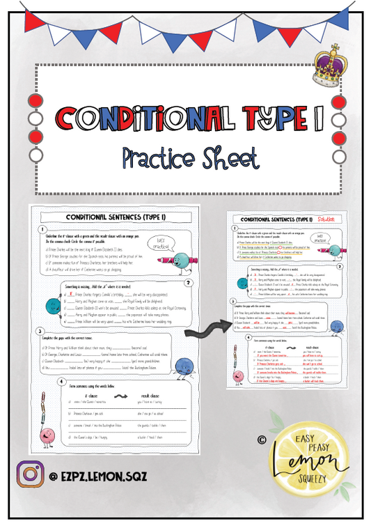 Conditional Sentences (Type 1) - Practice Sheet