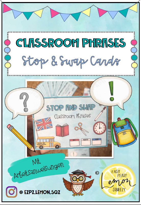 Classroom Phrases - Stop & Swap