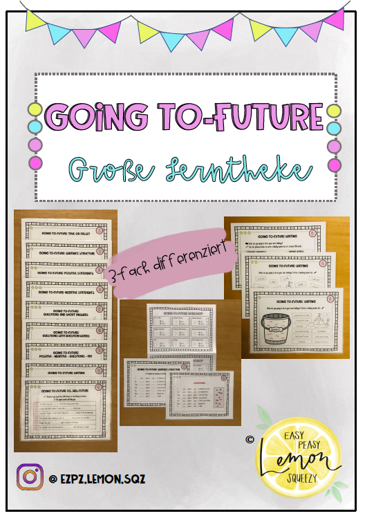 Große Lerntheke Going to-Future