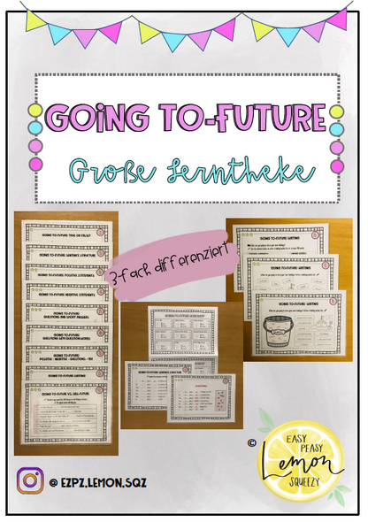 Große Lerntheke Going to-Future