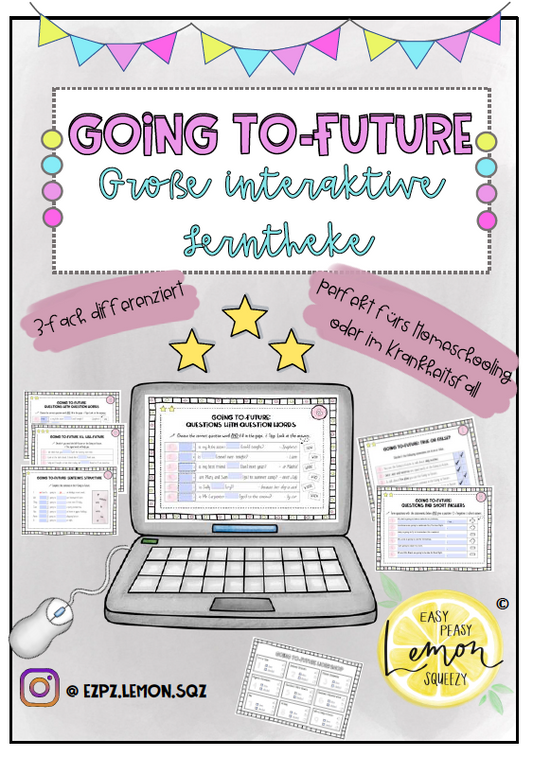 Große Lerntheke Going to-Future (mit interaktiver Version)