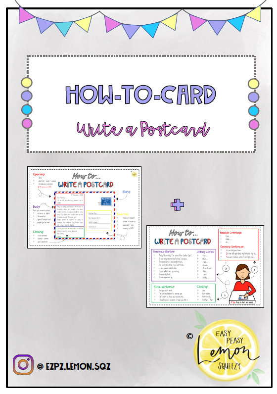 How-to-Card: Postcard and Phrases