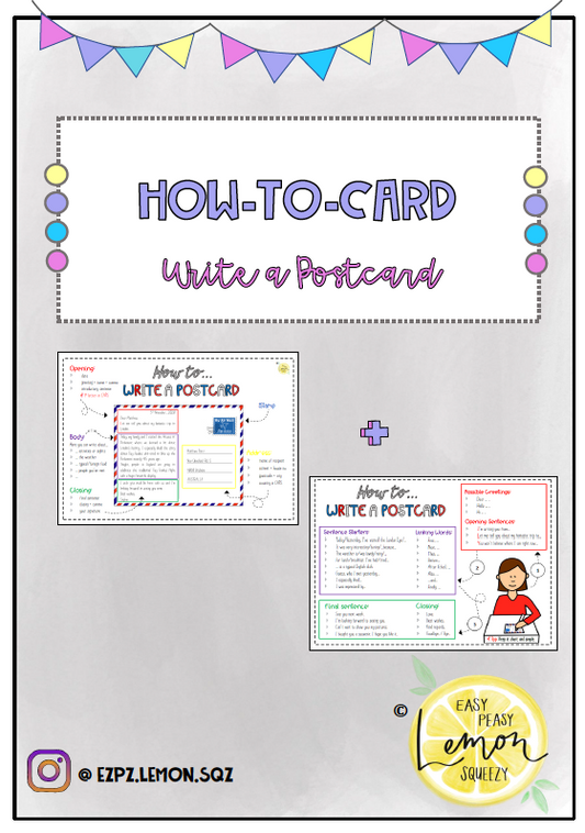 How-to-Card: Postcard and Phrases