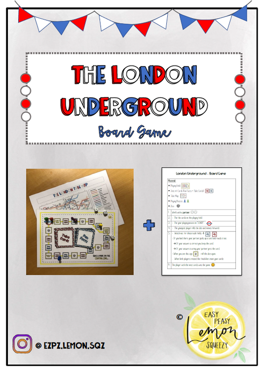 Board Game "The London Underground / Tube"