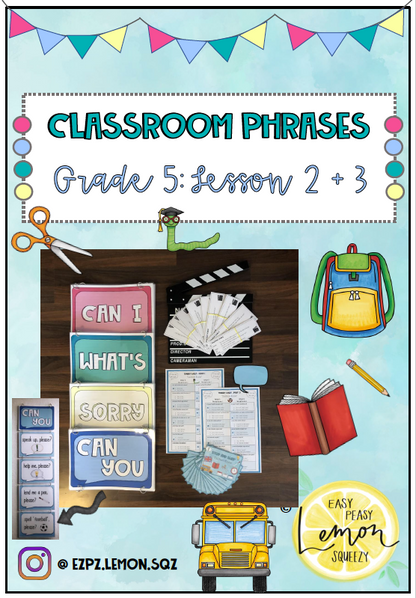Classroom Phrases - großes Materialpaket (Kl. 5 - 8)