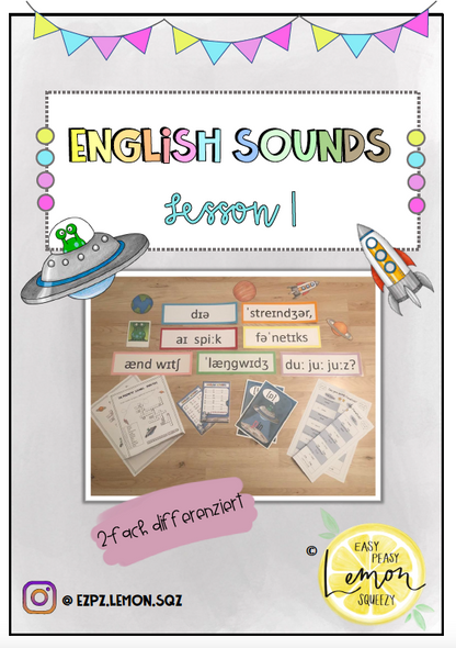 Materialpaket: Einführung "English Sounds / Phonetics“ + "Working with a Dictionary"