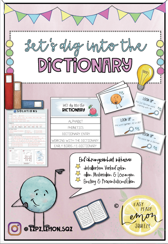 Materialpaket: Einführung "English Sounds / Phonetics“ + "Working with a Dictionary"