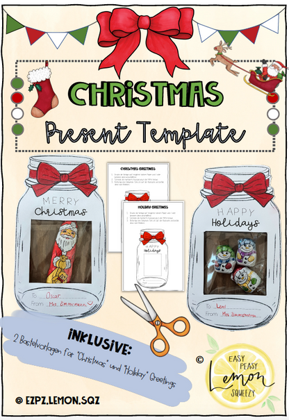 Materialpaket: Geschenk Weihnachtsferien / Christmas Holidays
