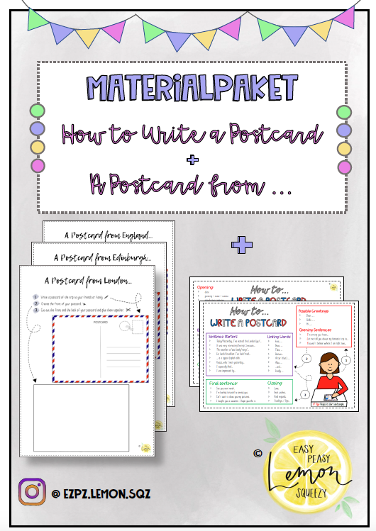 Materialpaket: How-to-Write-A-Postcard & A Postcard from...