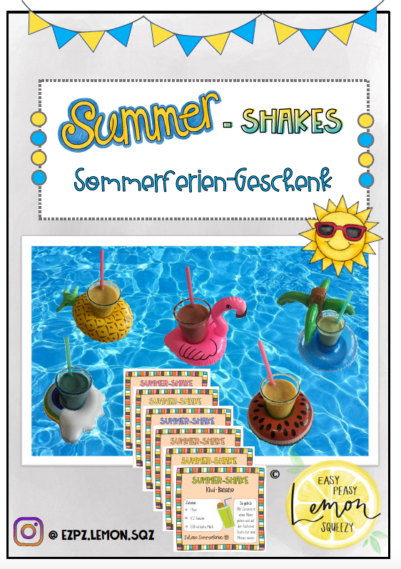 Summer Shakes - Materialpaket (Deutsch - Englisch - Spanisch)