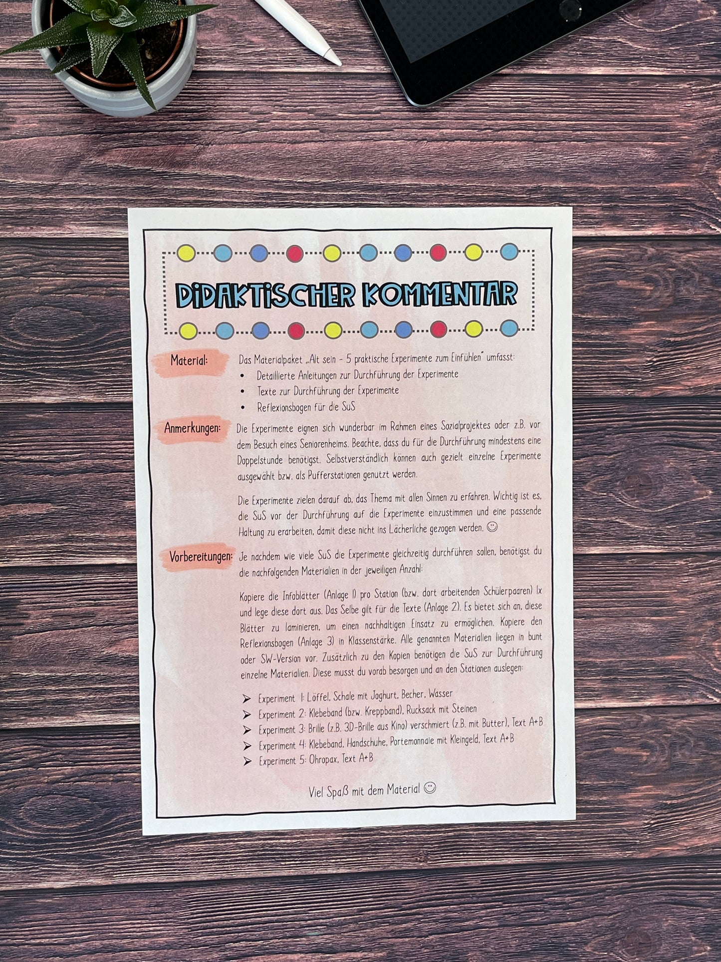 Alt sein - 5 praktische Experimente zum Einfühlen