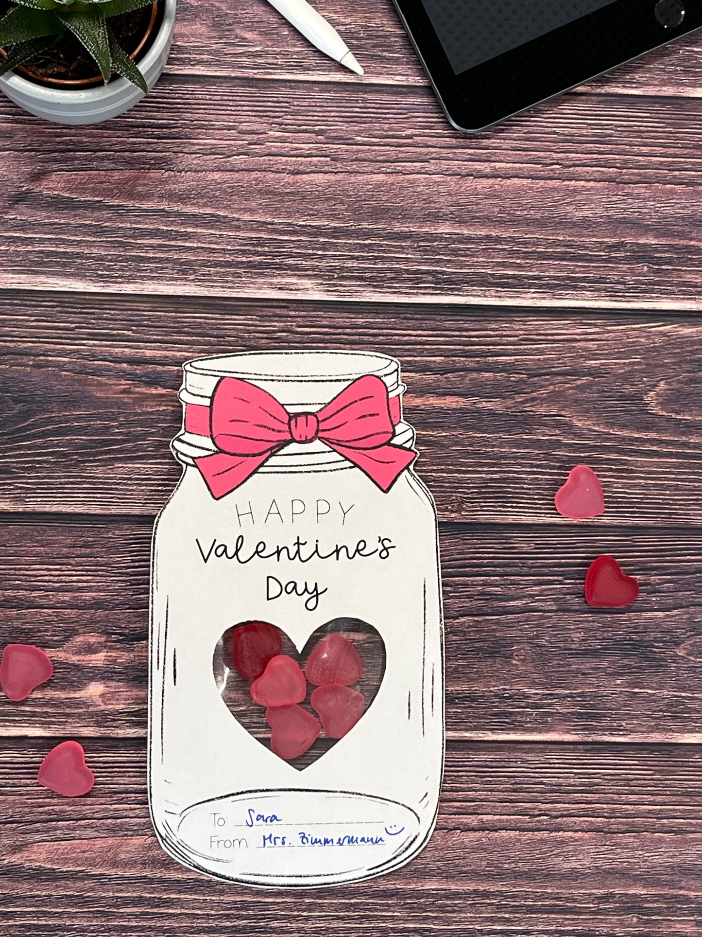 Valentine’s Day Present Template - Geschenk Valentine’s Day