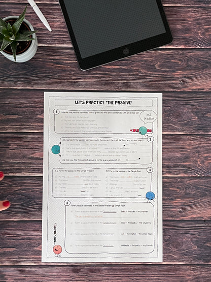 The Passive Voice English- Practice Sheet