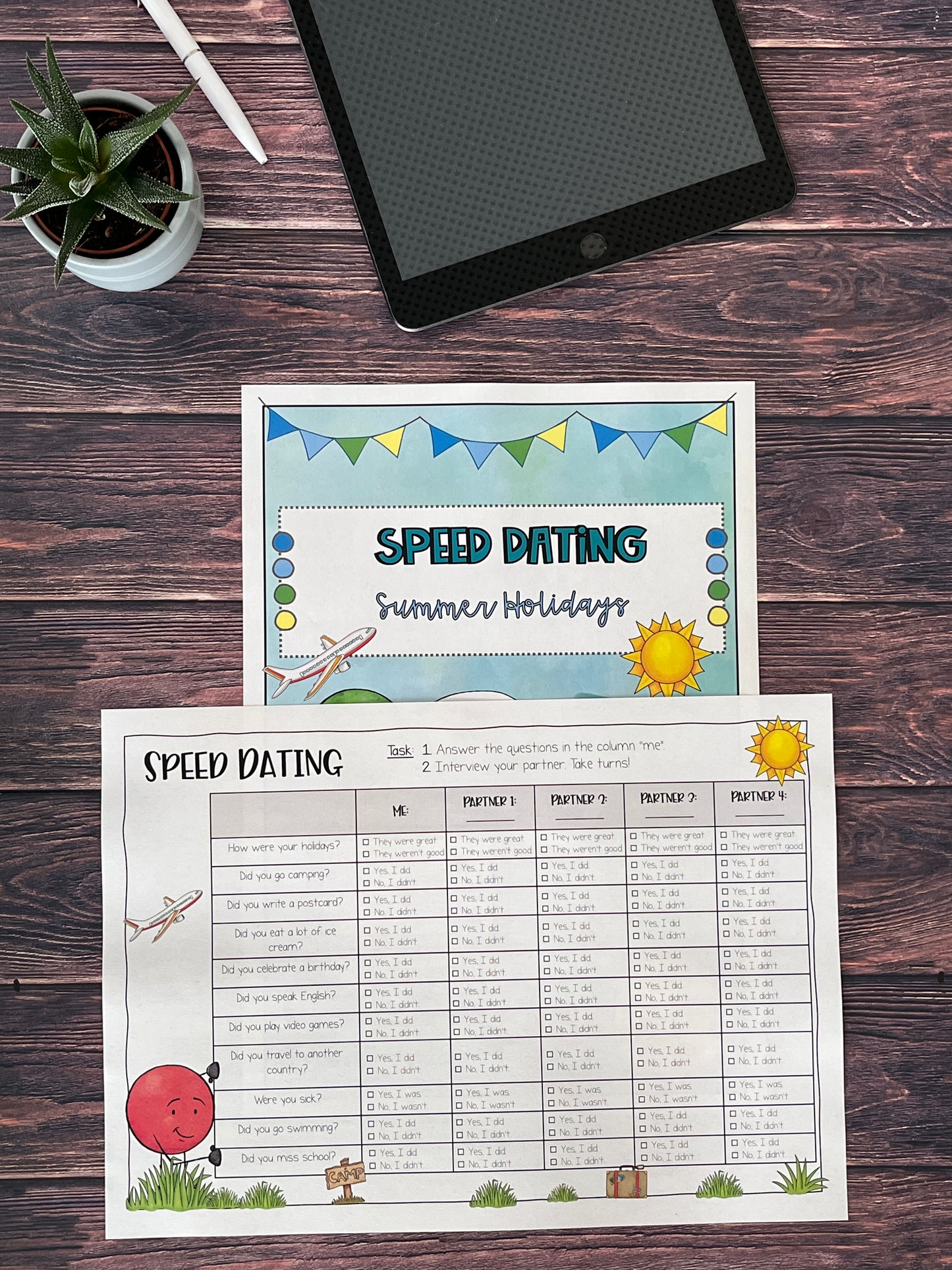 Speed Dating: Summer Holidays