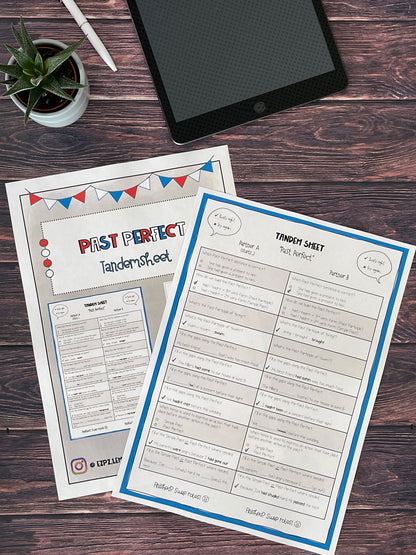 The Past Perfect - Tandemsheet