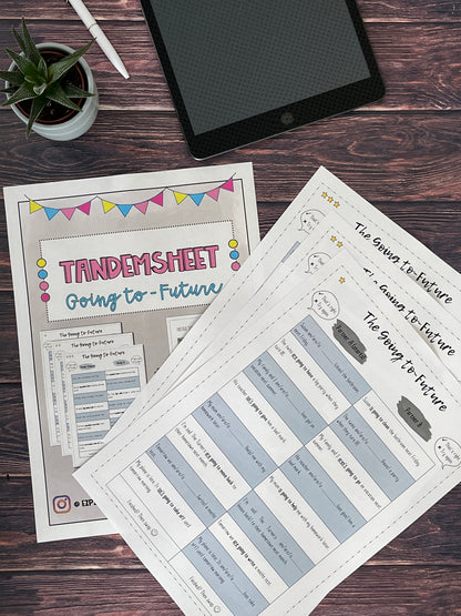 Going to-Future: Differenzierte Tandemsheets