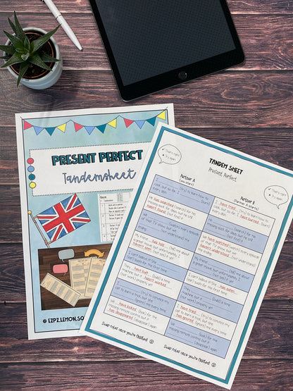 Present Perfect - Tandemsheet