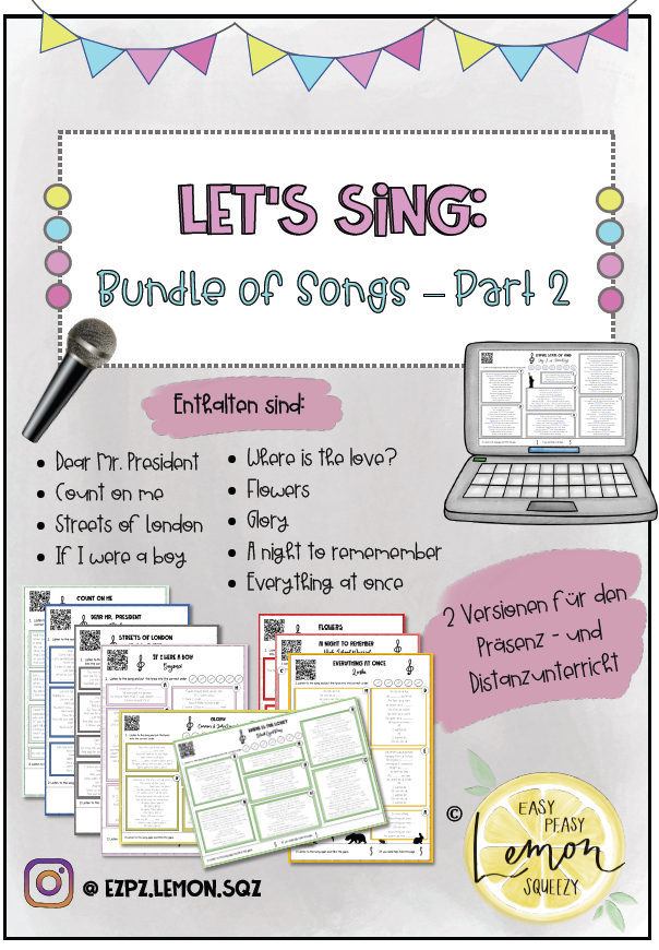 Songs im Englischunterricht: Part 1 + 2