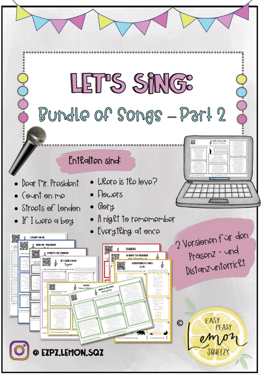 Songs im Englischunterricht: Part 1 + 2
