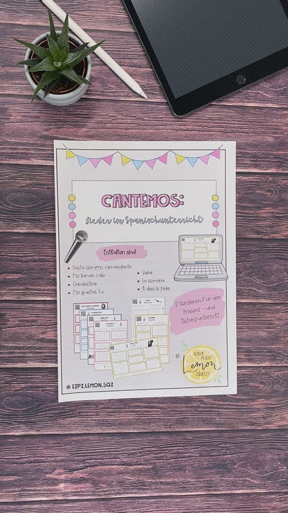 Cantemos: Lieder im Spanischunterricht / Lieder Spanisch