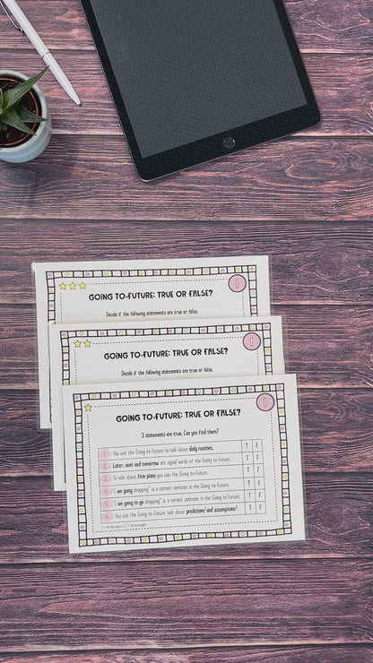 Große Lerntheke Going to-Future