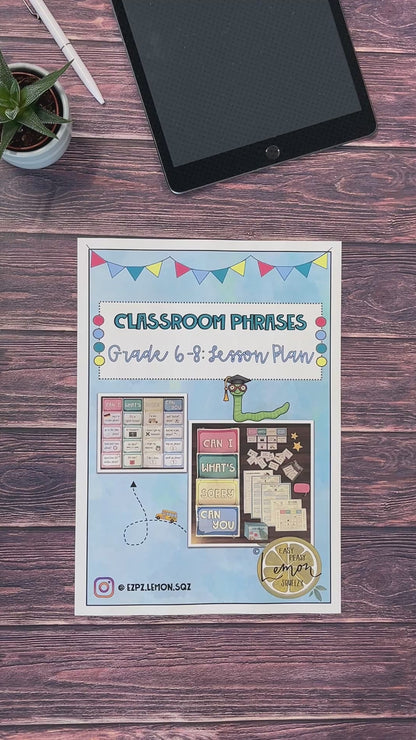 Classroom Phrases - großes Materialpaket (Kl. 5 - 8)