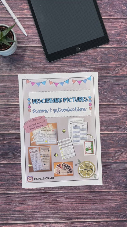 Describing Pictures - Großes Materialpaket (Lesson 1 + 2)